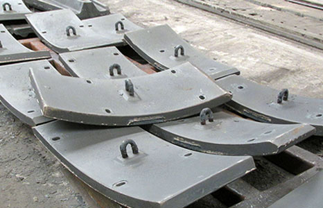 High chromium alloy ball mill liners