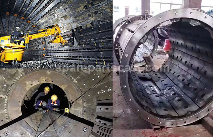 Installation of ball mill liners