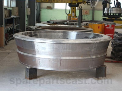 High chrome cast grinding roller shell